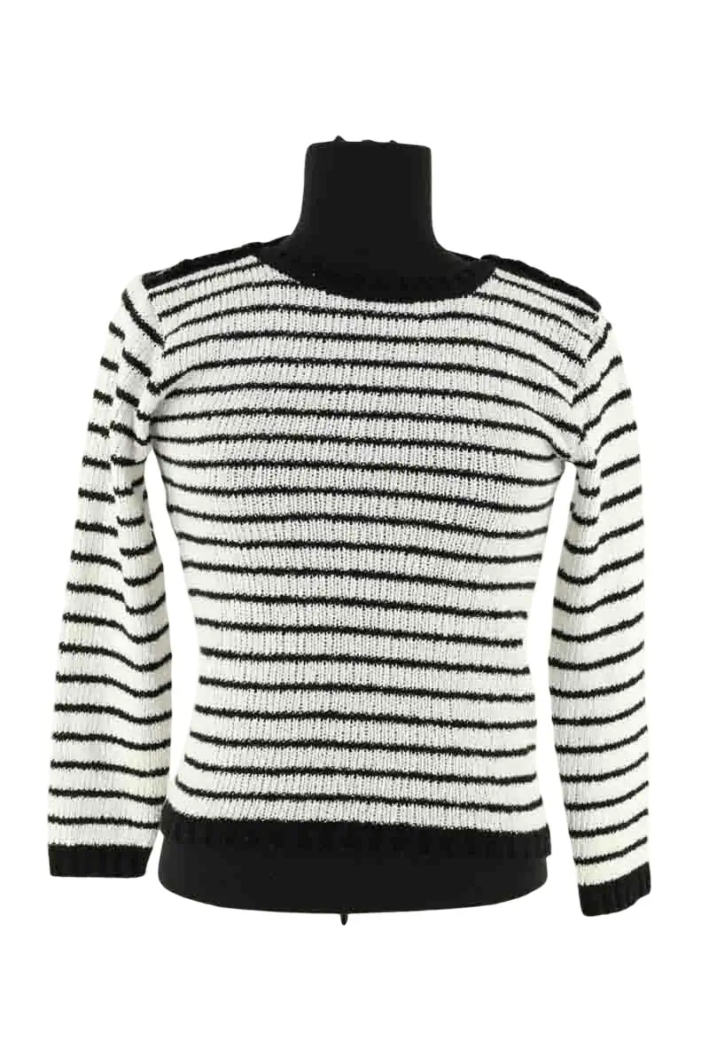 Pull Agnès B. Blanc en Laine, taille XS - Seconde Main