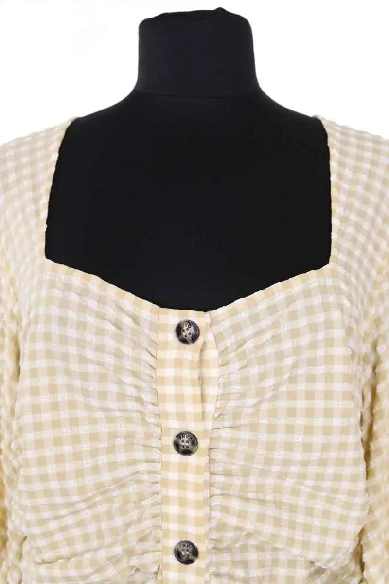 Top Ganni Jaune en Synthétique
