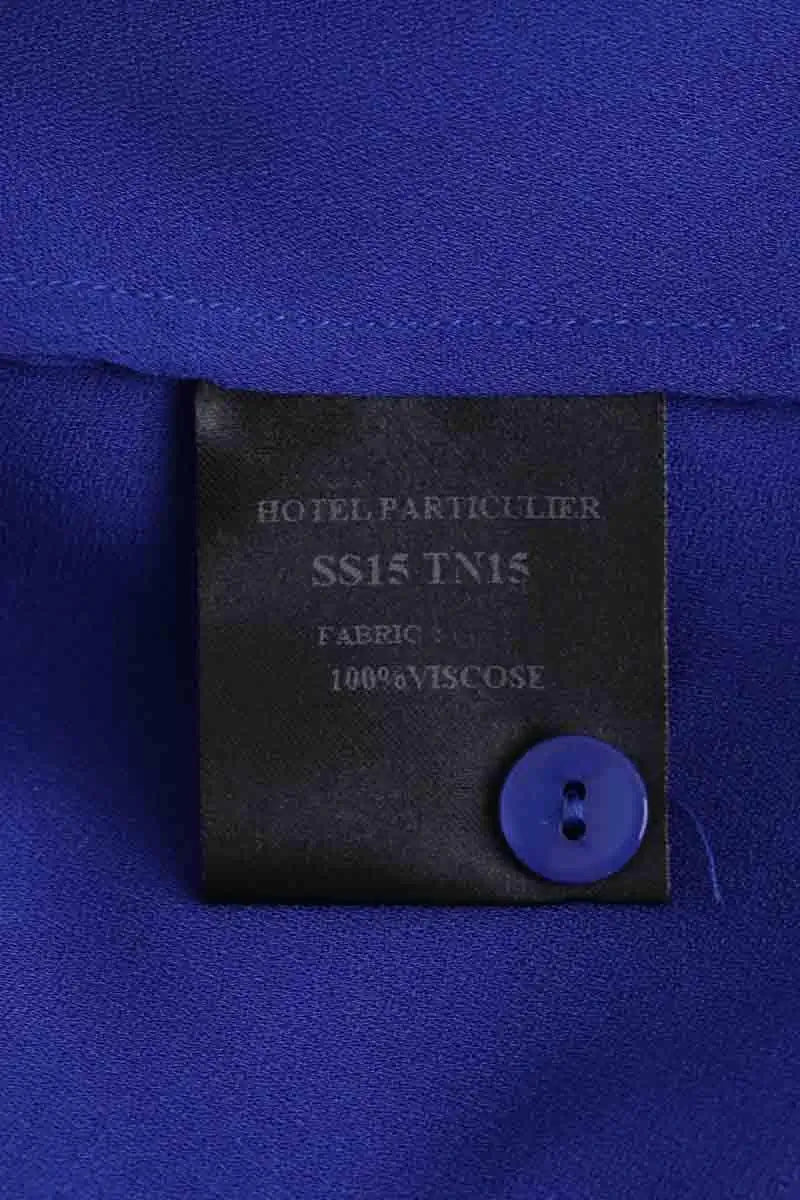 Chemise Hotel Particulier Bleu en Viscose