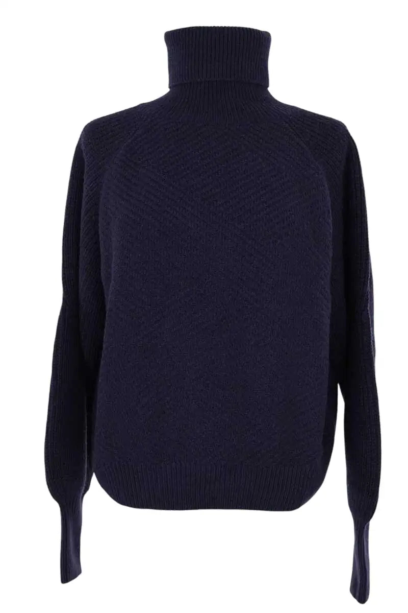 Pull Tara Jarmon Bleu en Laine, taille S - Seconde Main