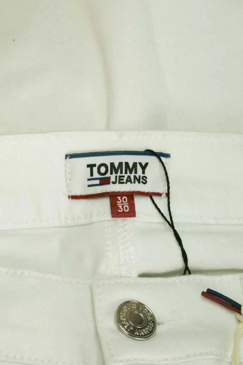 Jean slim Tommy Hilfiger Blanc en Coton