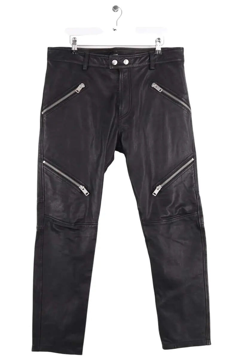 Pantalon Diesel Noir en Cuir, taille XL - Seconde Main