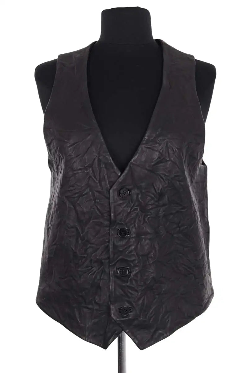 Gilet Zadig & Voltaire Noir en Cuir, taille M - Seconde Main