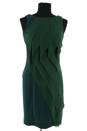 Robe Sandro Vert en Synthétique, taille S - Seconde Main