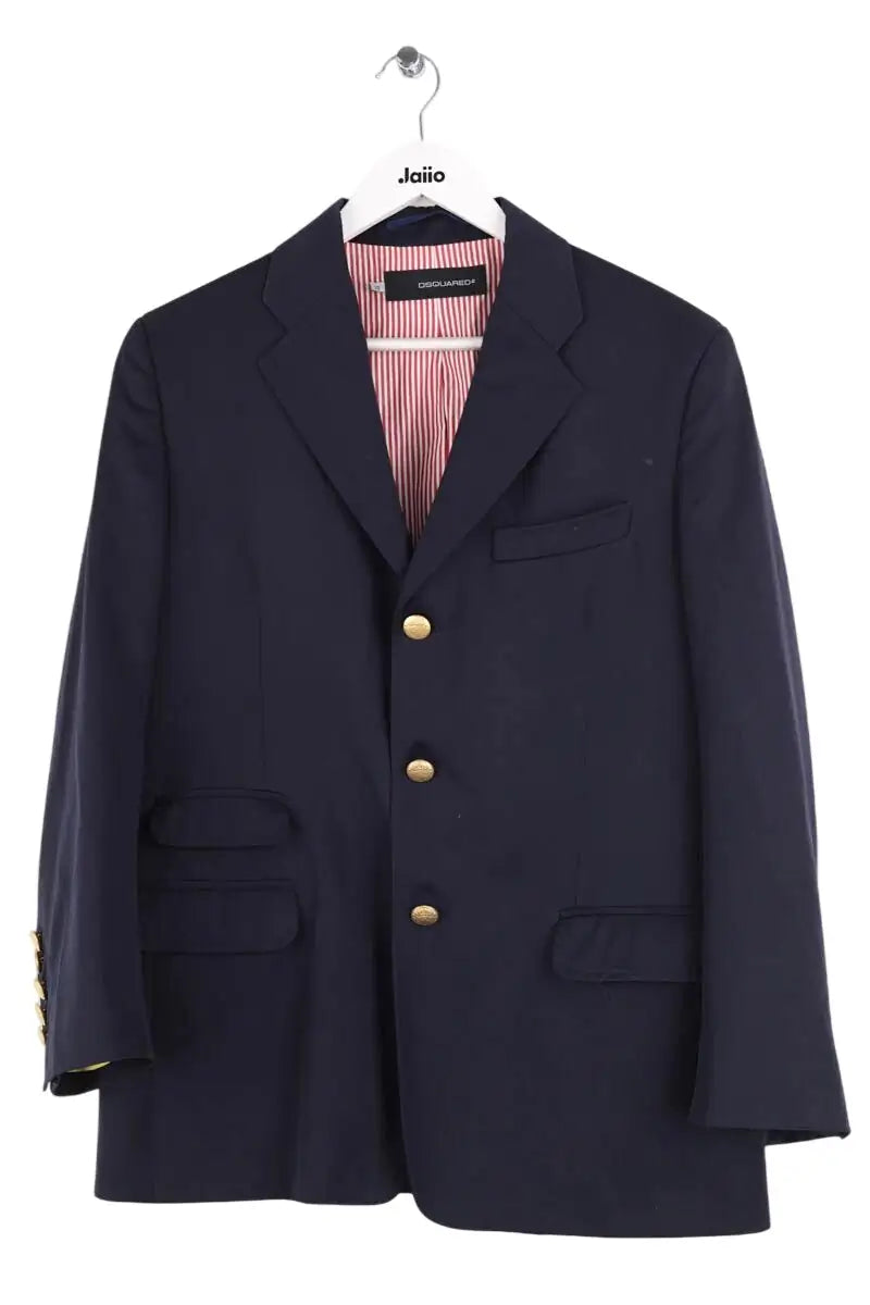 Veste Dsquared2 Marine en Laine, taille L - Seconde Main