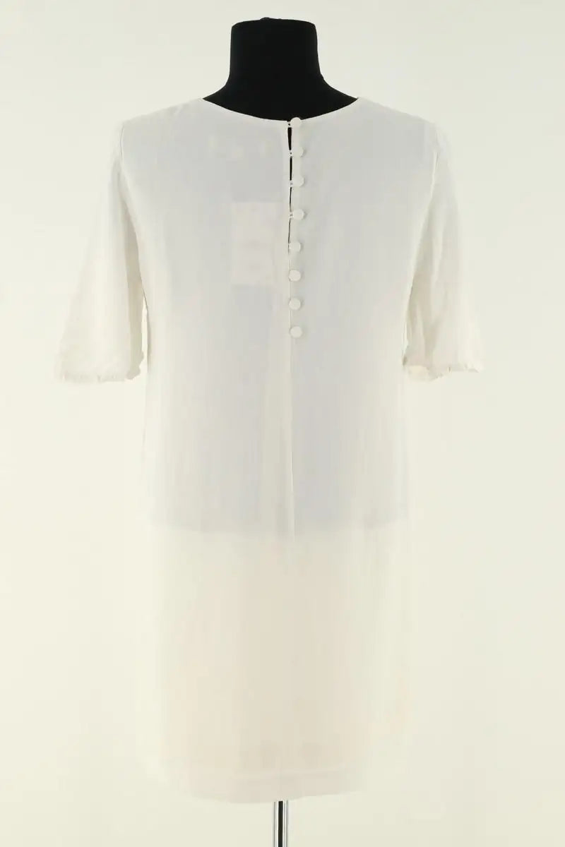 Robe Sandro Blanc en Viscose