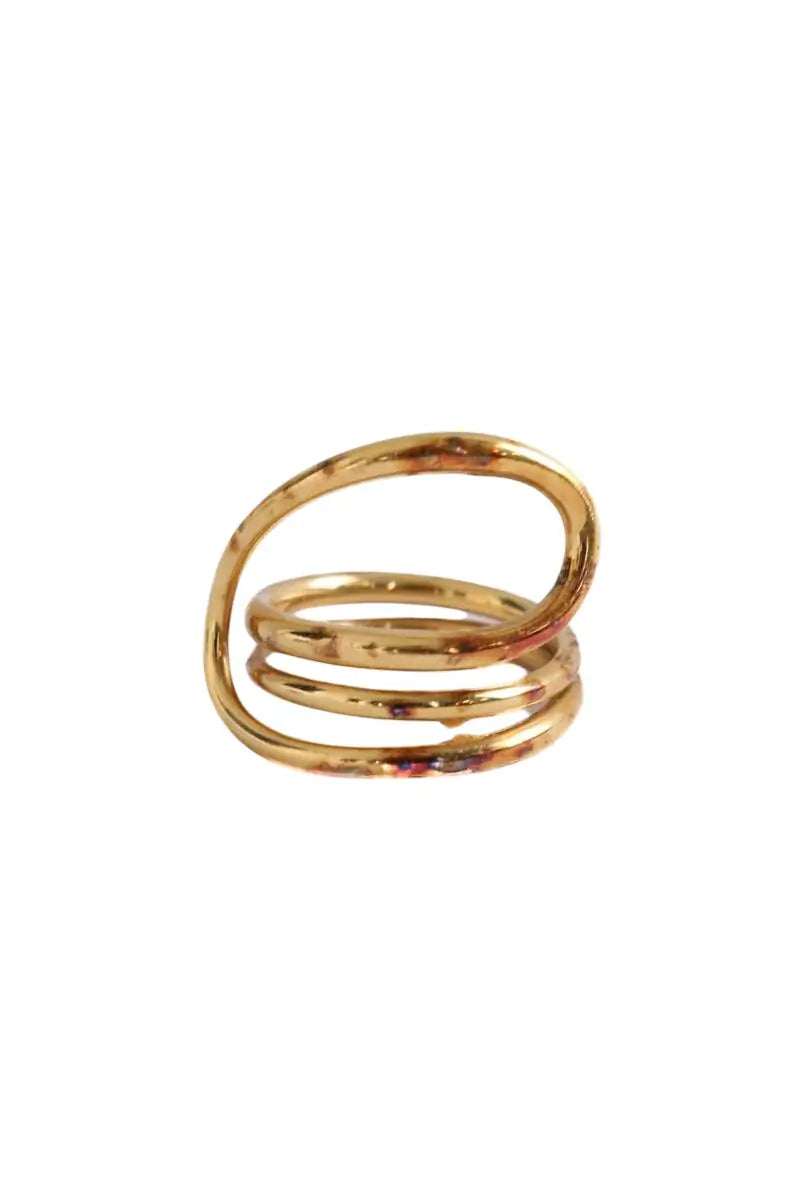 Bague Charlotte Chesnais Petite round trip Doré en Argent, taille S - Seconde Main