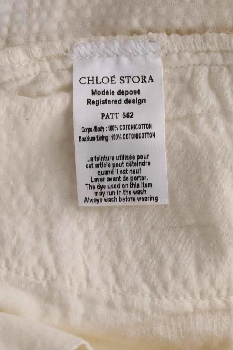 Pantalon droit Chloé Stora Ecru en Coton