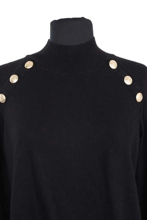 Pull Sézane Noir en Laine