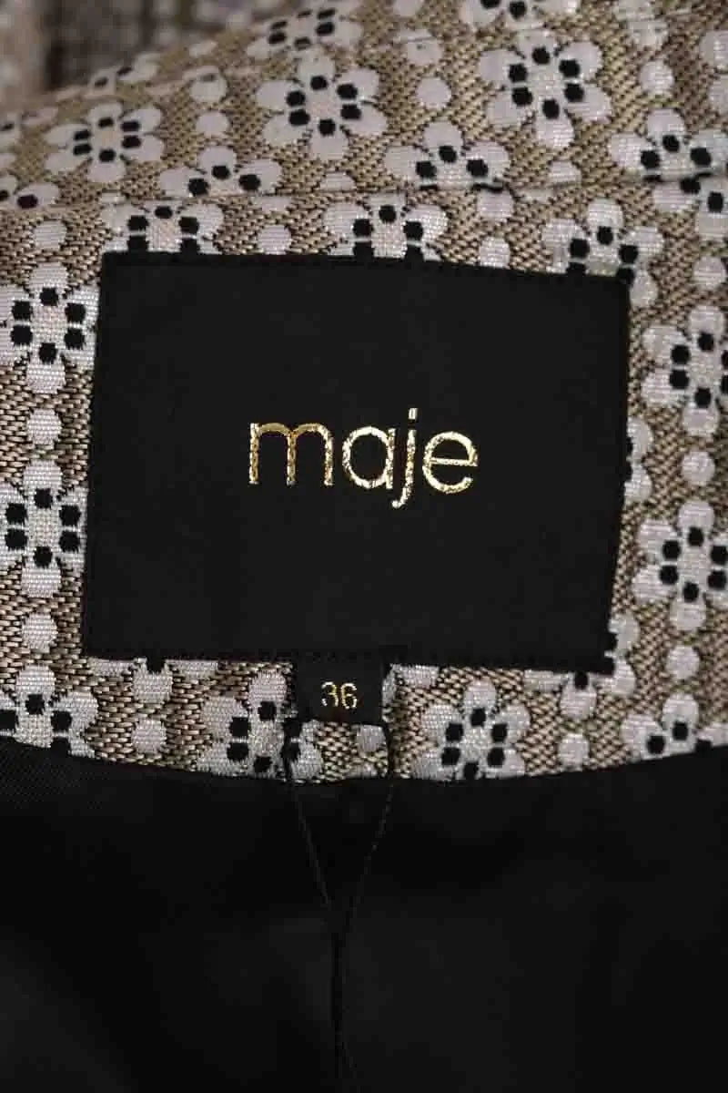 Blazer Maje Doré en Synthétique