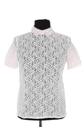 Top The Kooples Blanc en Coton, taille XXS - Seconde Main