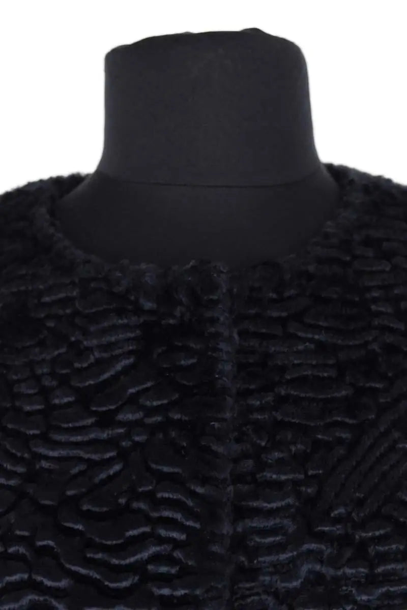 Manteau Max Mara Marine en Fourrure