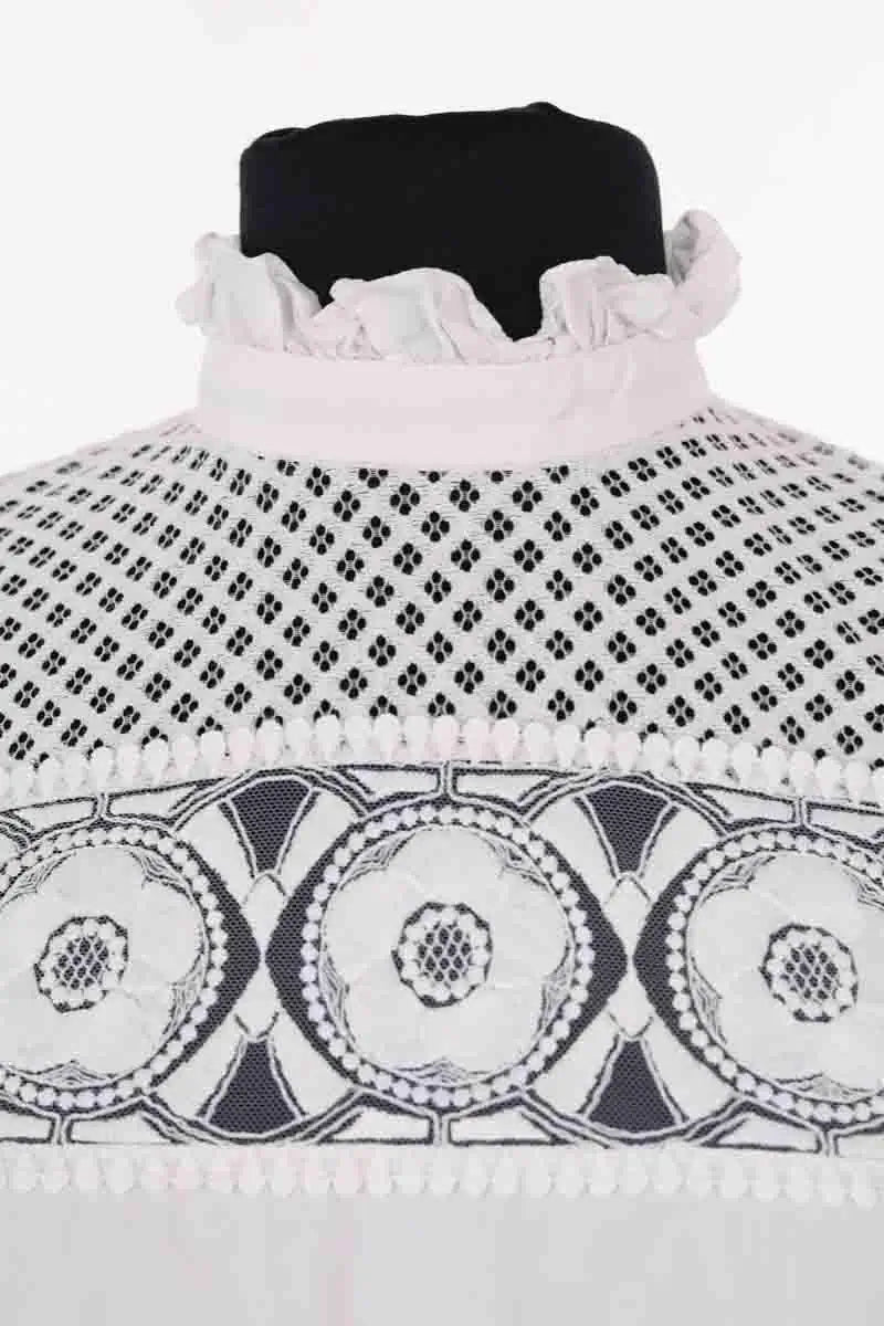 Blouse Sandro Blanc en Coton