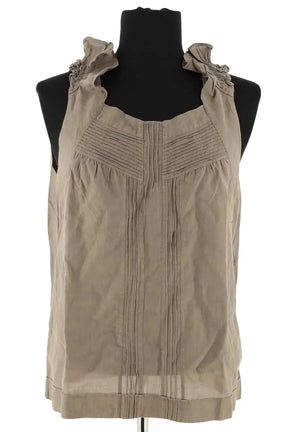 Top sans manche Vanessa Bruno Gris en Coton, taille M - Seconde Main