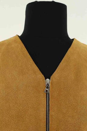 Veste Sandro Jaune en Cuir