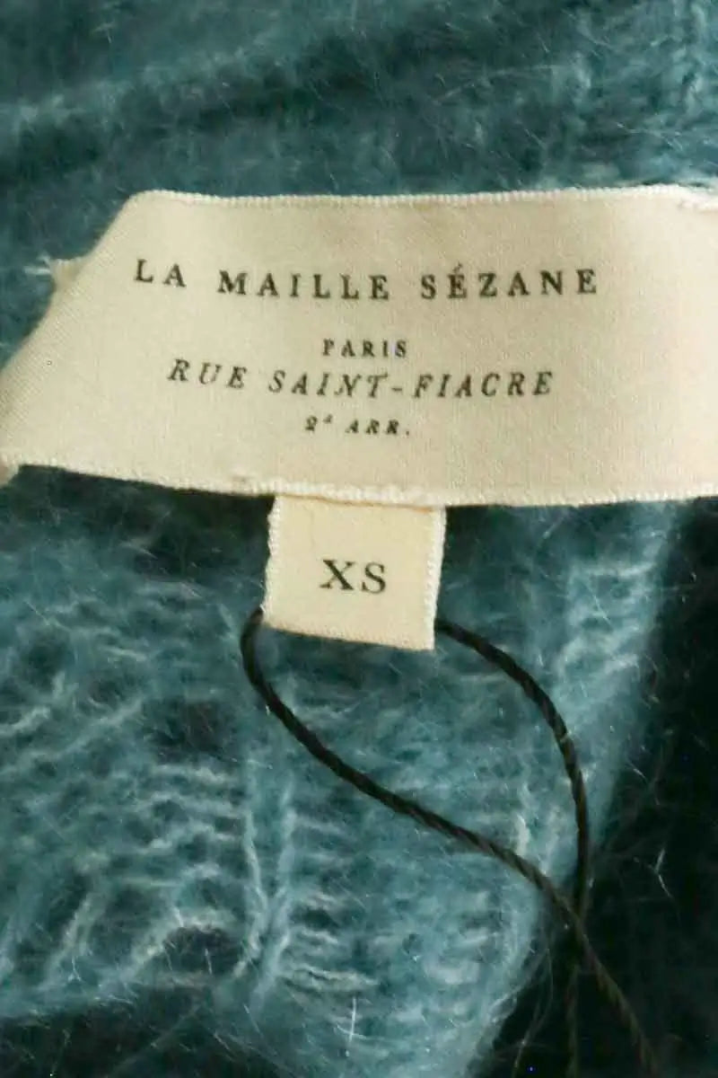 Cardigan Sézane Bleu en Laine
