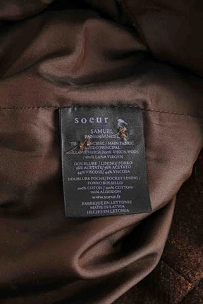 Pantalon Soeur Marron en Laine