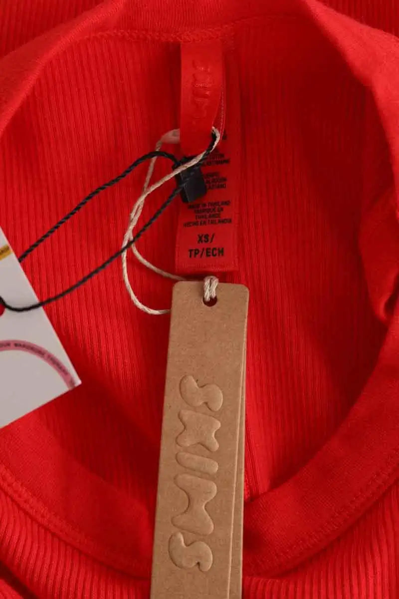 Robe SKIMS Rouge en Coton