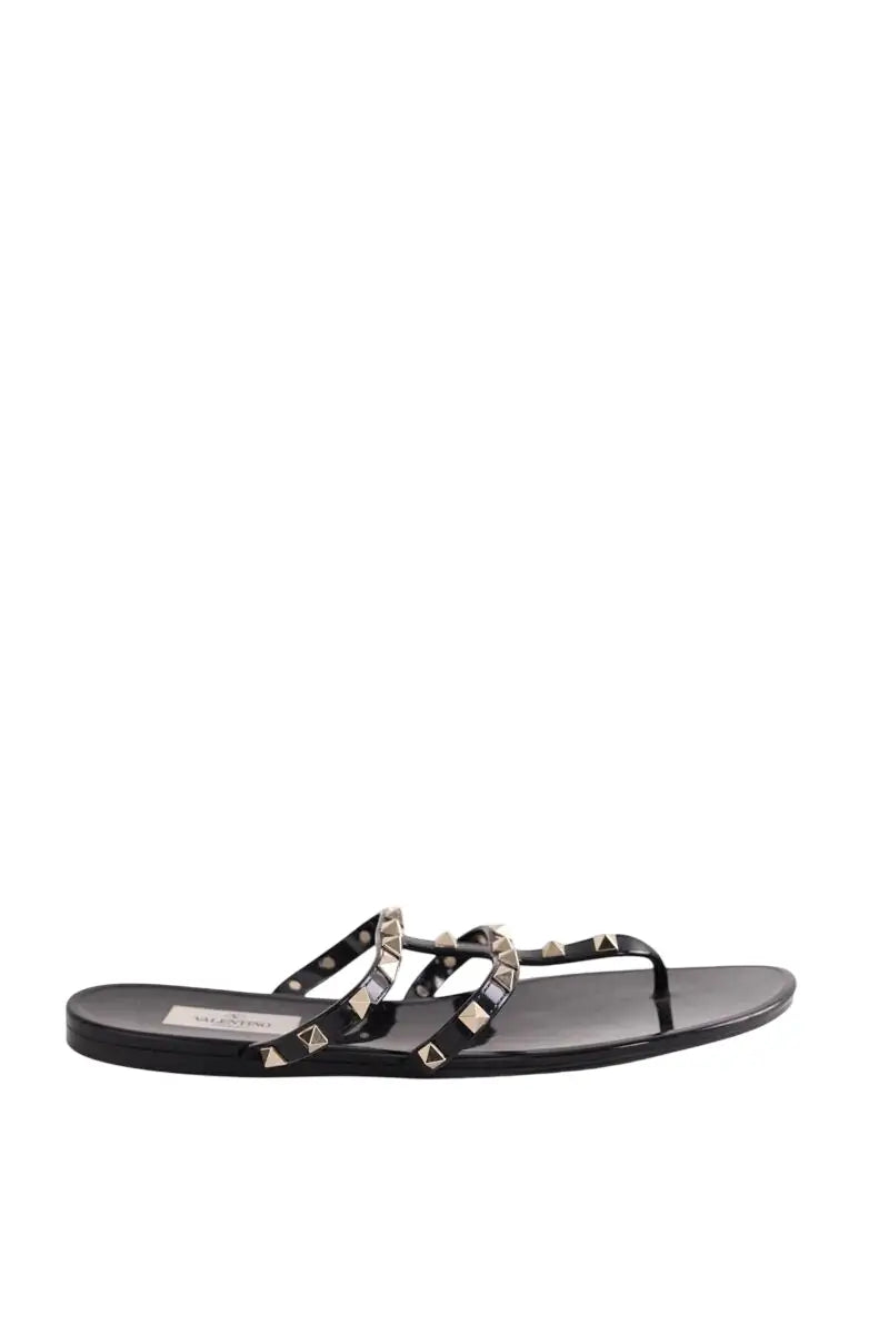 Sandales Valentino Noir en Plastique, taille 40 - Seconde Main