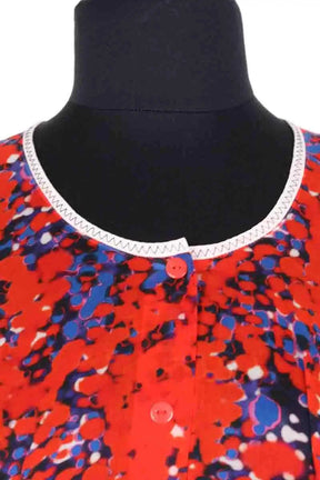 Robe Carven Rouge en Coton