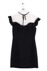 Robe Sandro Noir en Synthétique, taille M - Seconde Main