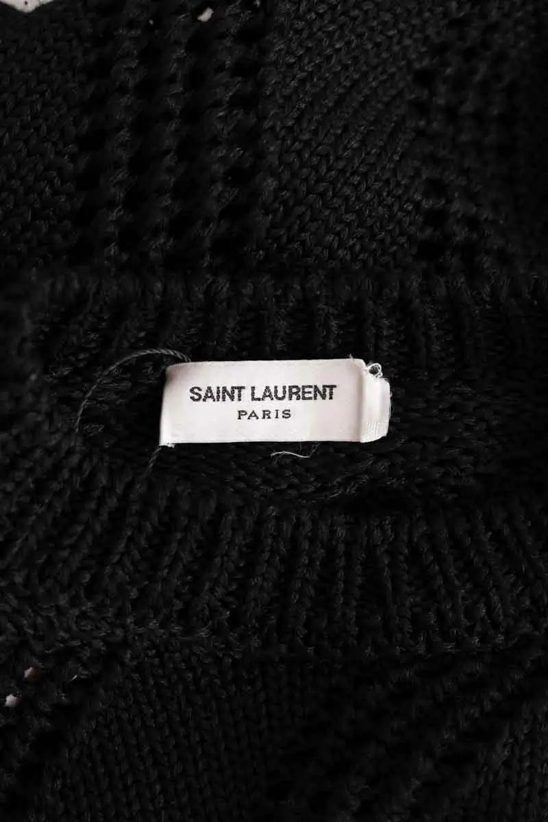Pull Saint Laurent Noir en Viscose