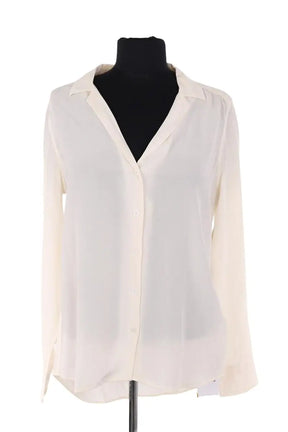 Chemise Equipment Ecru en Soie, taille S - Seconde Main