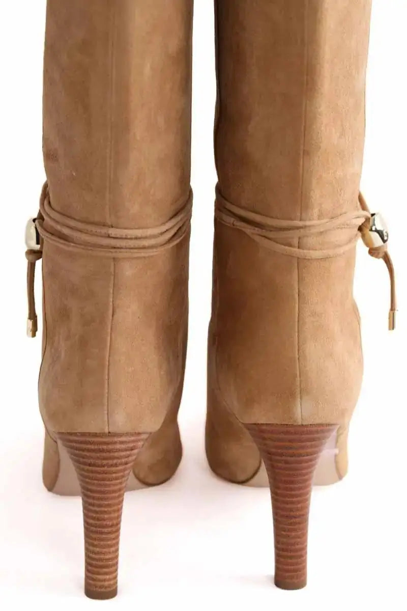 Bottes LK Bennett Loretta Camel en Daim