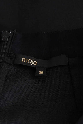 Mini short Maje Noir en Synthétique
