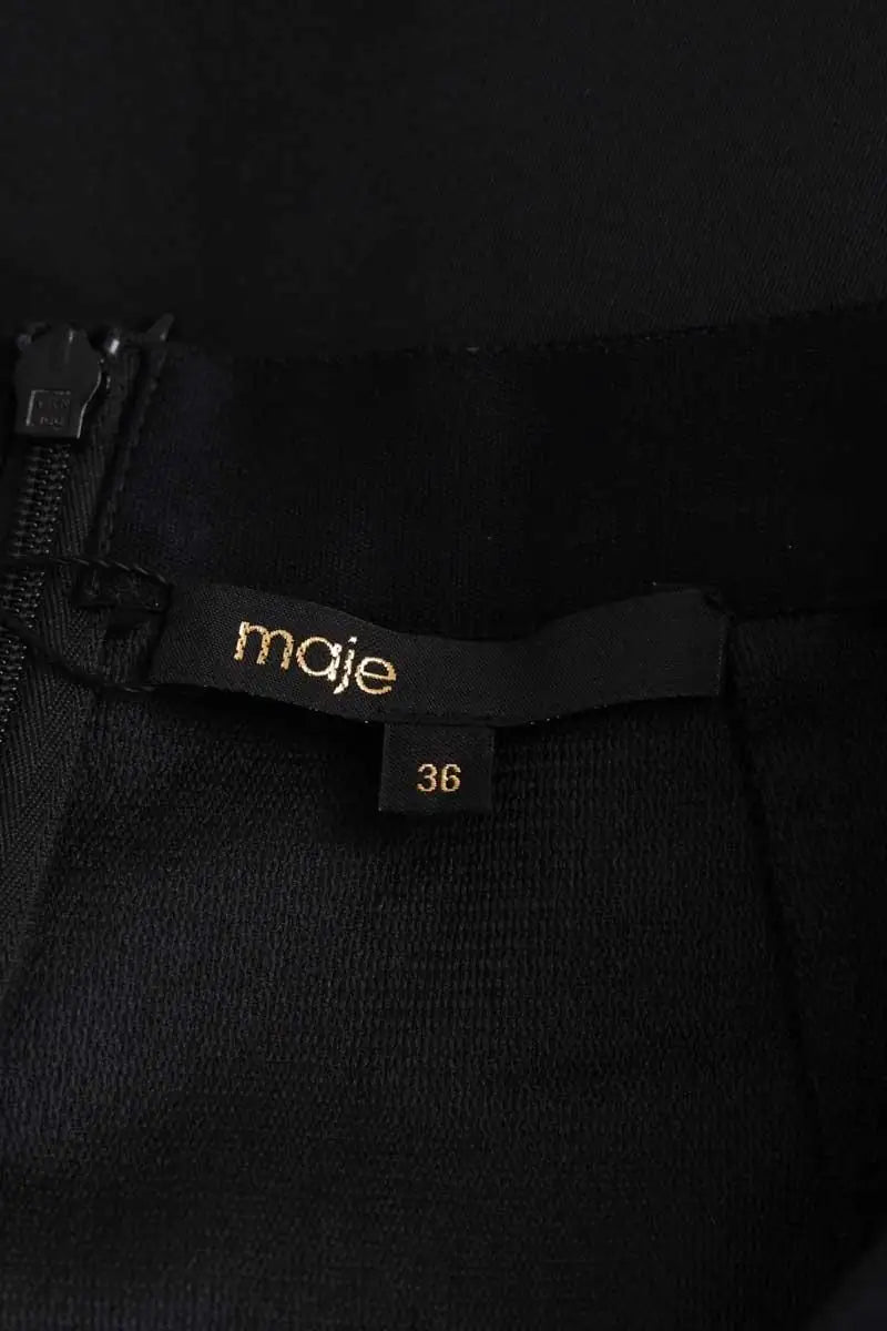 Mini short Maje Noir en Synthétique