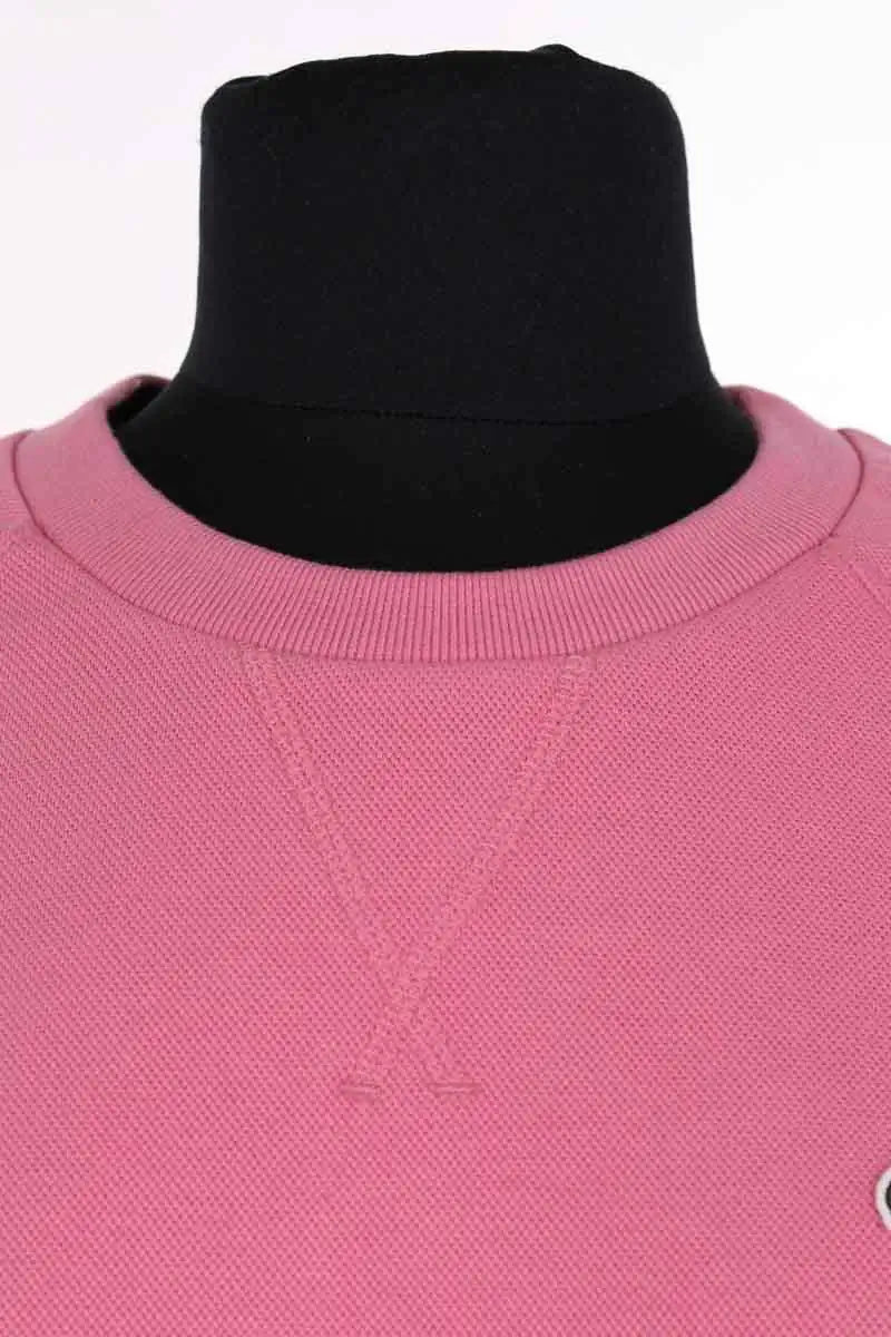 Sweatshirt Lacoste Rose en Coton