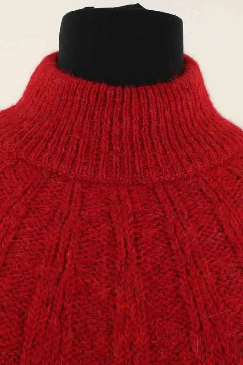 Robe Antik Batik Rouge en Laine