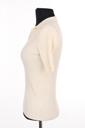 Polo Sandro Beige en Synthétique