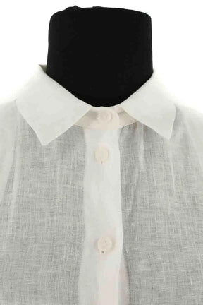 Robe Falconeri Blanc en Lin