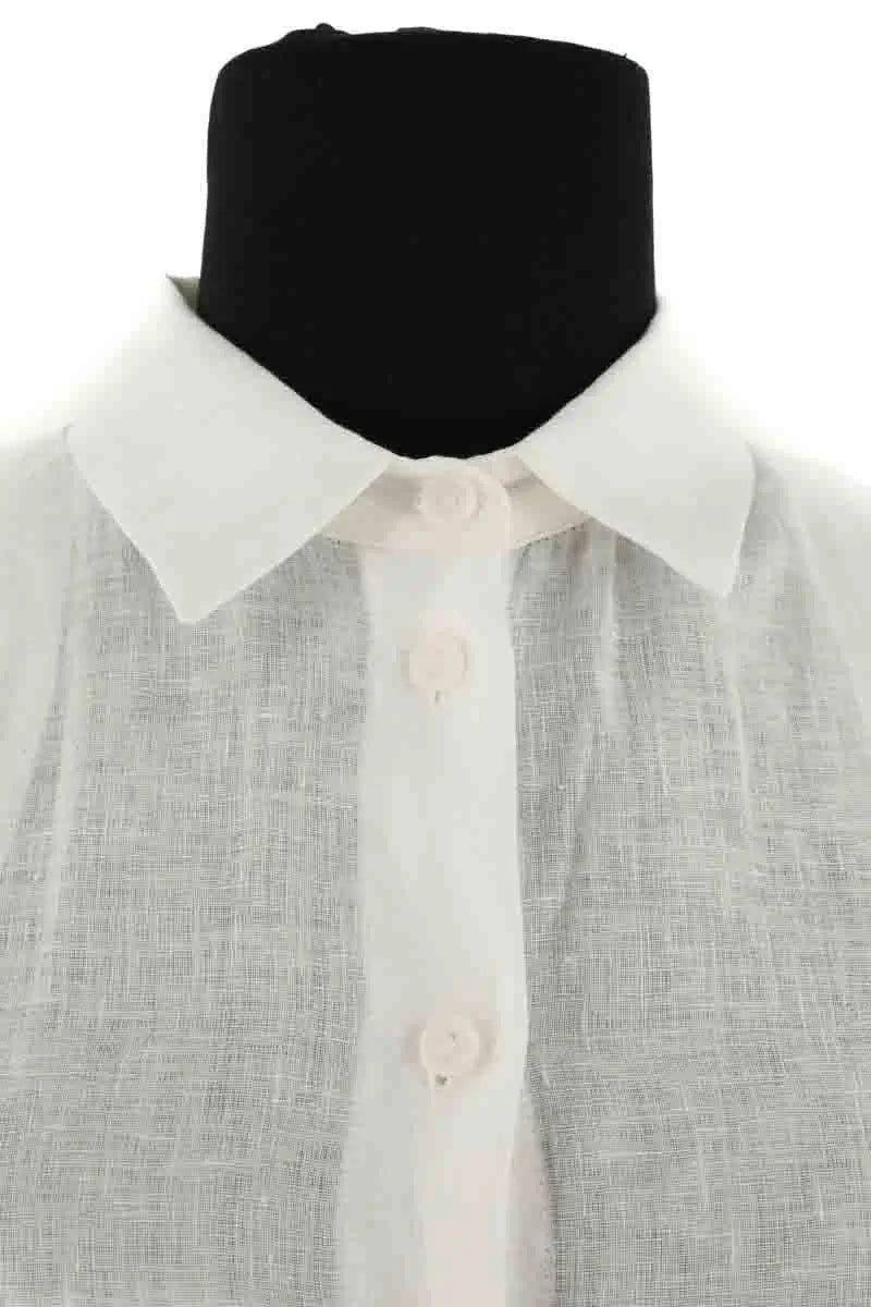 Robe Falconeri Blanc en Lin