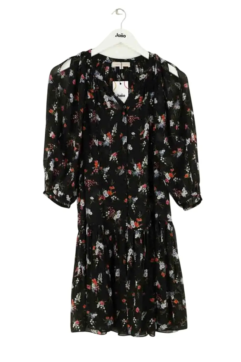 Robe Sandro Noir en Synthétique, taille S - Seconde Main