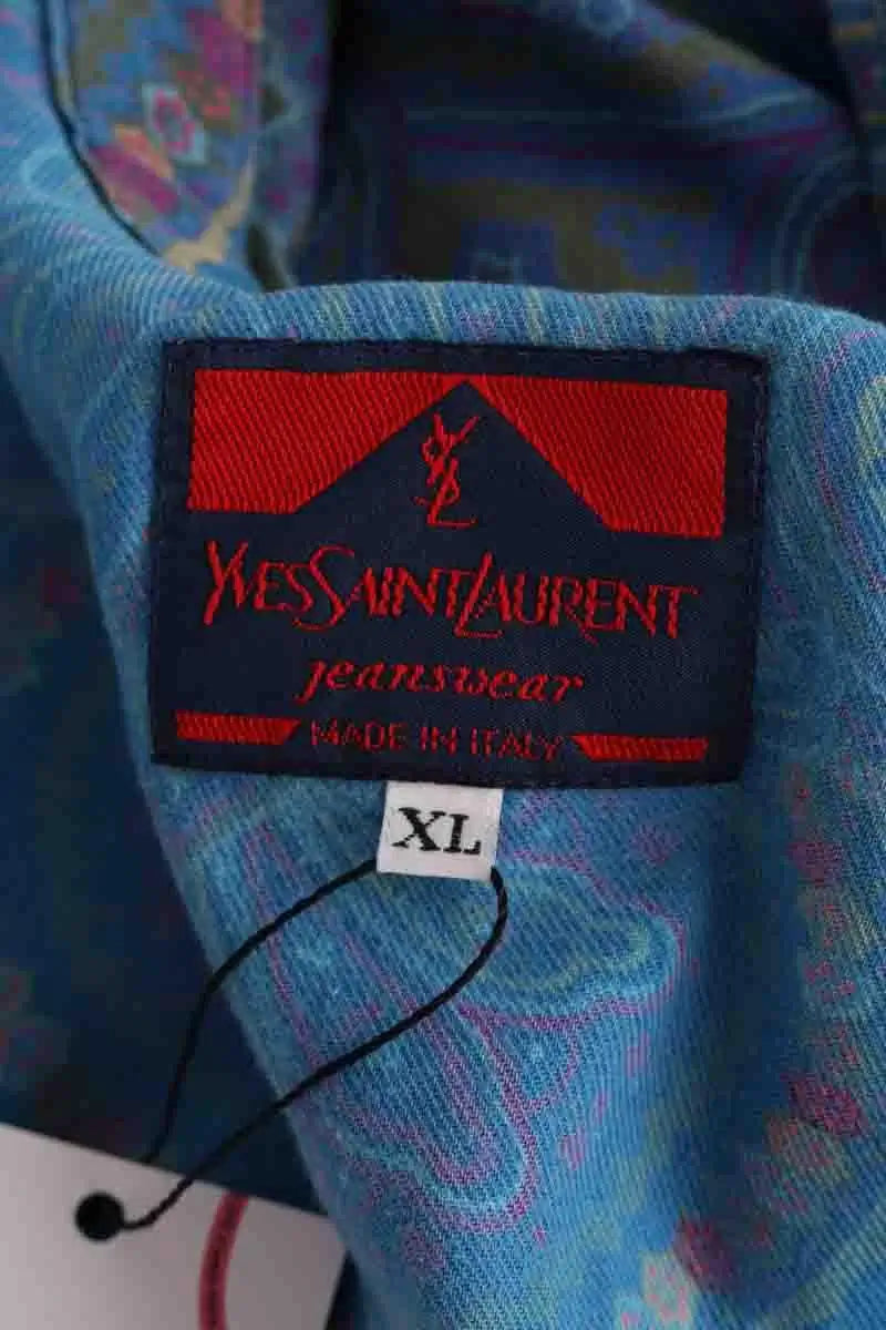 Chemise Yves Saint Laurent Bleu en Coton
