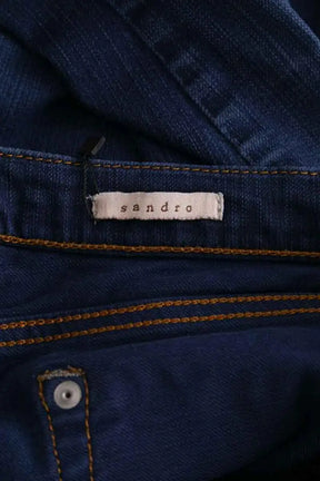 Jean droit Sandro Bleu en Coton