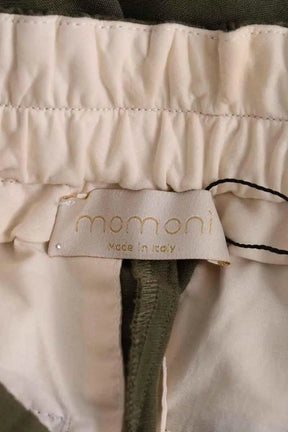 Pantalon droit Momoni Kaki en Viscose