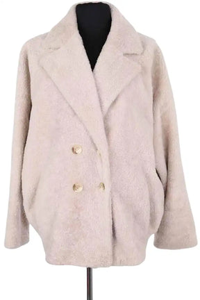 Manteau Hotel Particulier Beige en Cuir, taille S - Seconde Main