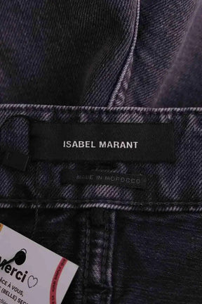 Short Isabel Marant Esquia Anthracite en Coton