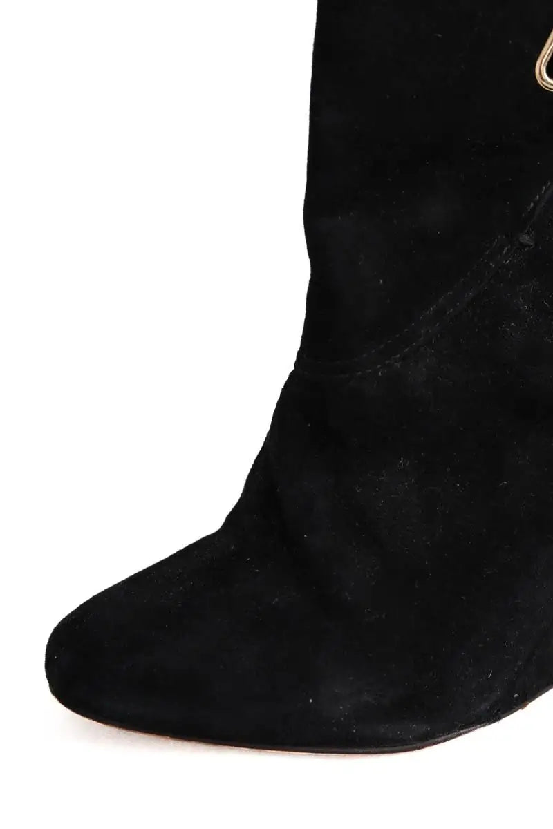 Boots Tila March Noir en Daim