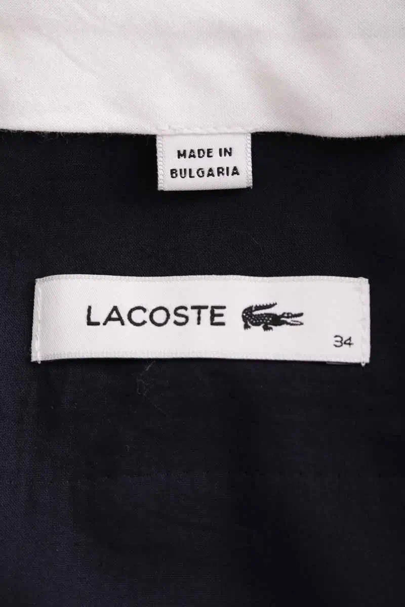 Pantalon droit Lacoste Bleu en Laine
