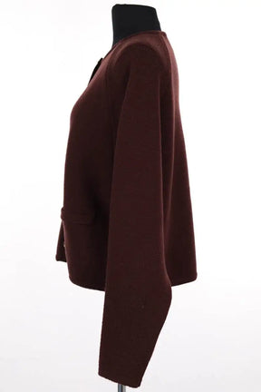 Cardigan Maison Montagut Marron en Laine
