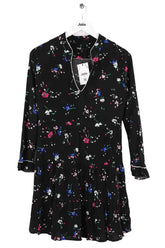 Robe Maje Noir en Viscose, taille S - Seconde Main