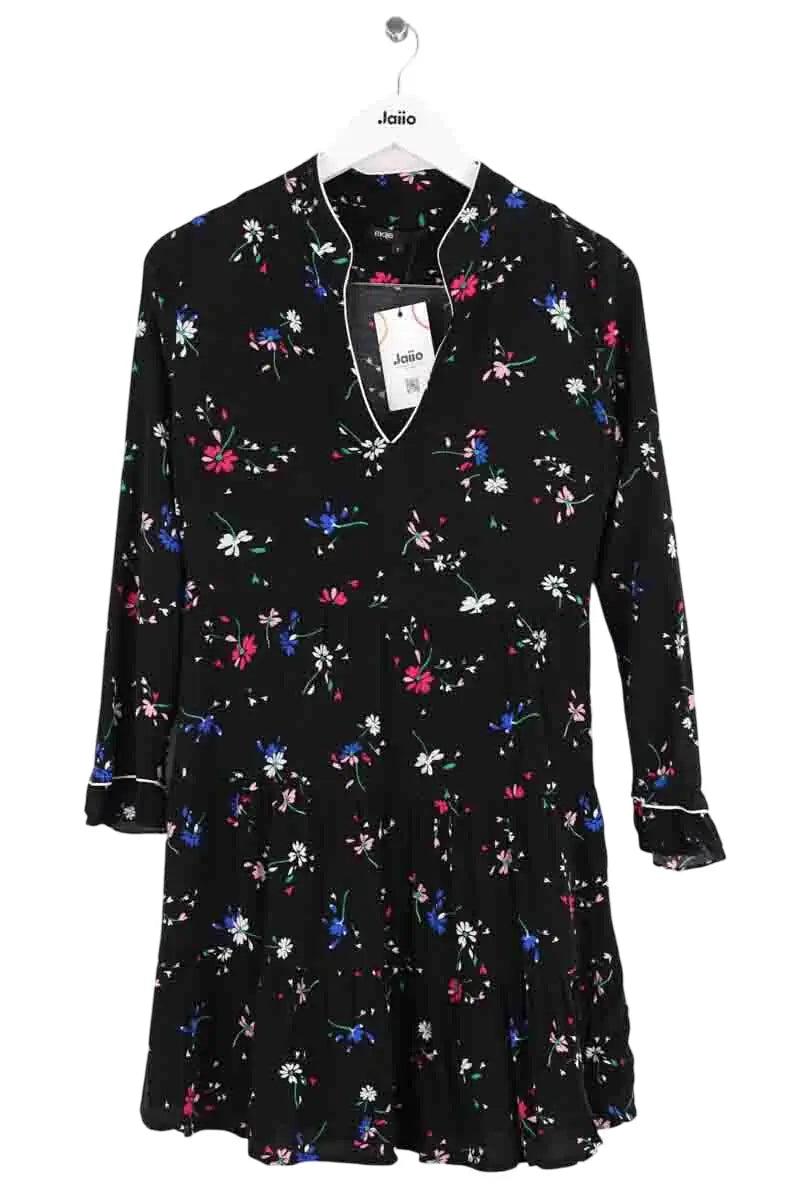 Robe Maje Noir en Viscose, taille S - Seconde Main