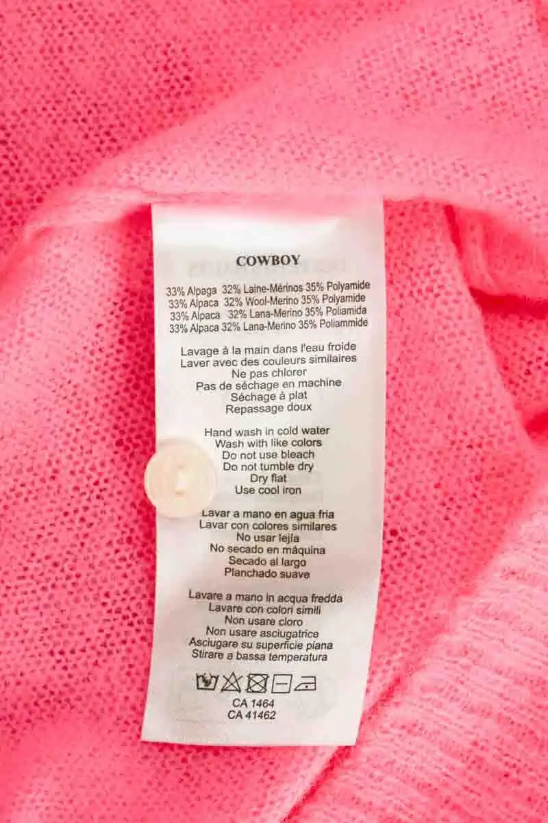 Pull Des Petits Hauts Cowboy Rose en Laine
