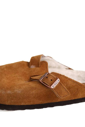Sabots Birkenstock Camel en Daim