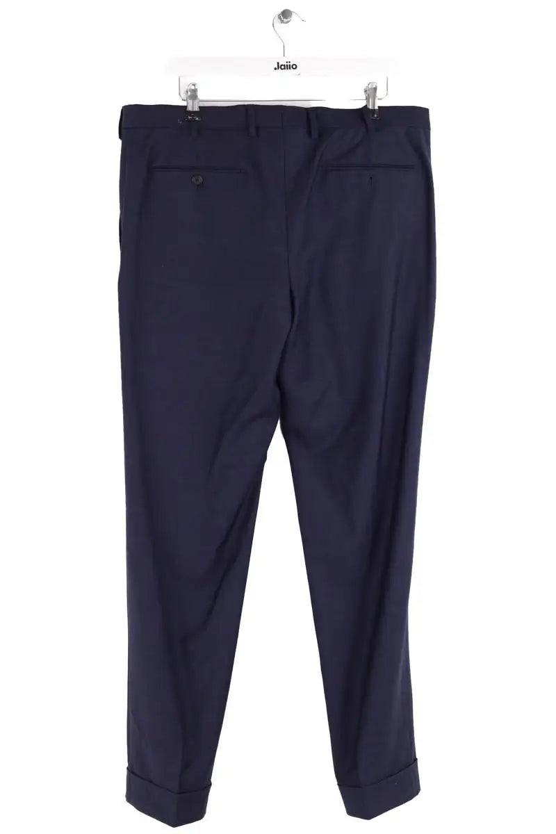 Pantalon droit Salvatore Ferragamo Bleu en Laine