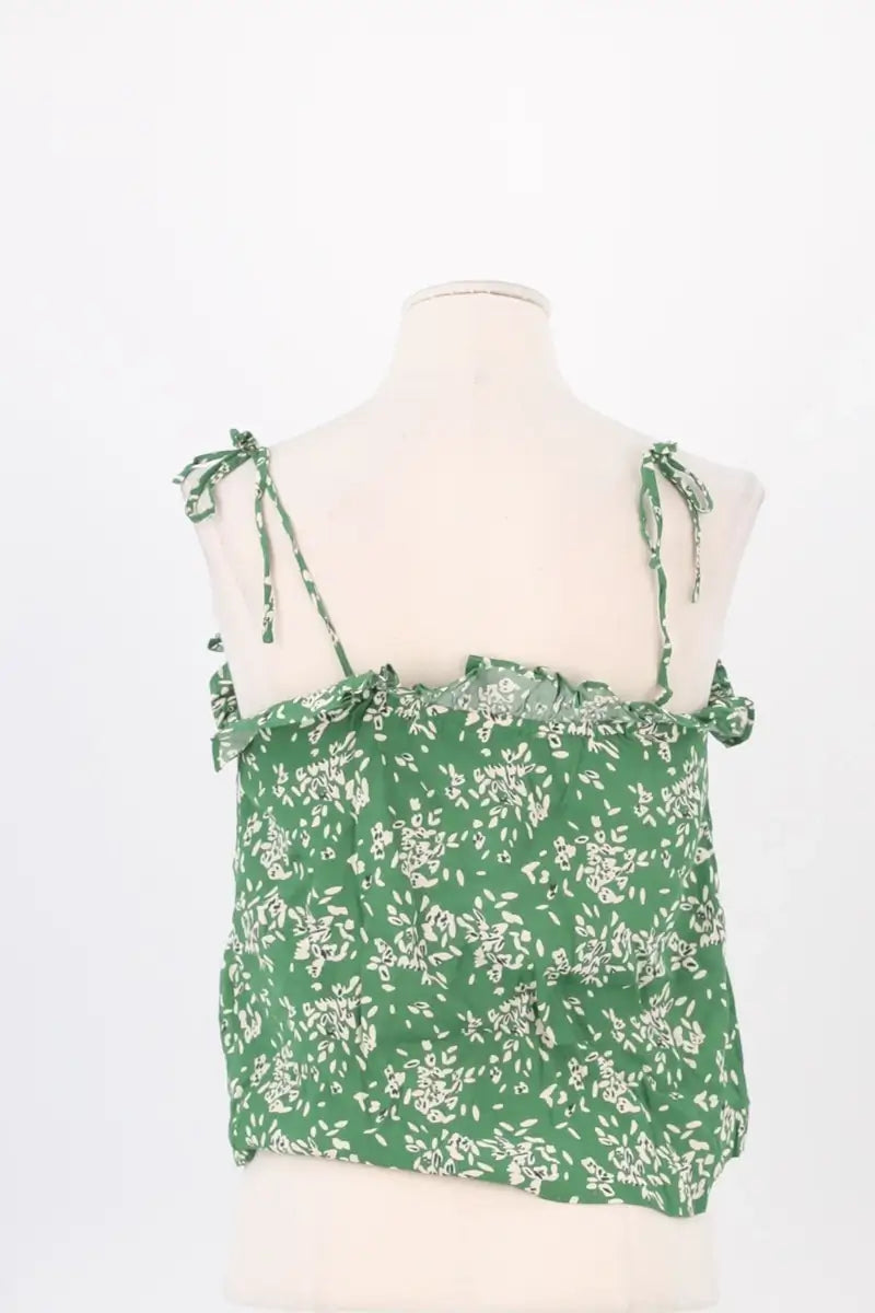Top sans manche Ba&Sh Vert en Viscose